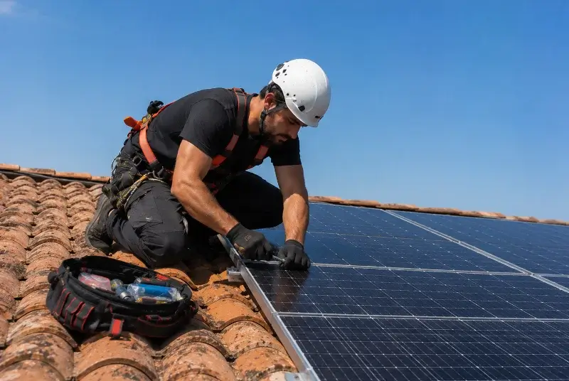 Maintenance et monitoring de panneaux solaires à Montséret